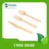 Disposable Wooden Cutlery Set (Forks, Spoons, Knives)
