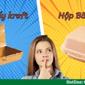 So sánh hộp giấy Kraft với hộp bã mía
