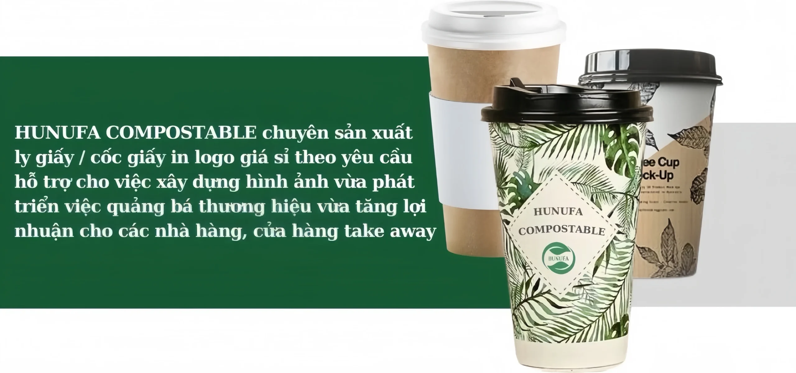 in ly giấy / in cốc giấy Hunufa Compostable