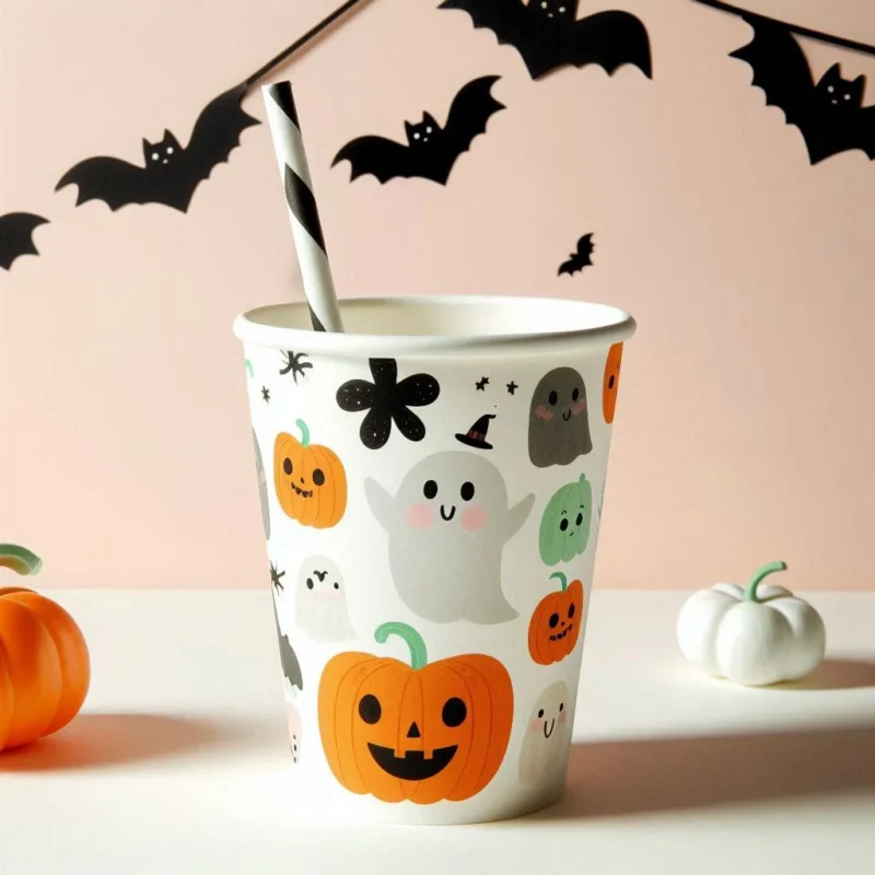 cốc ly giấy halloween