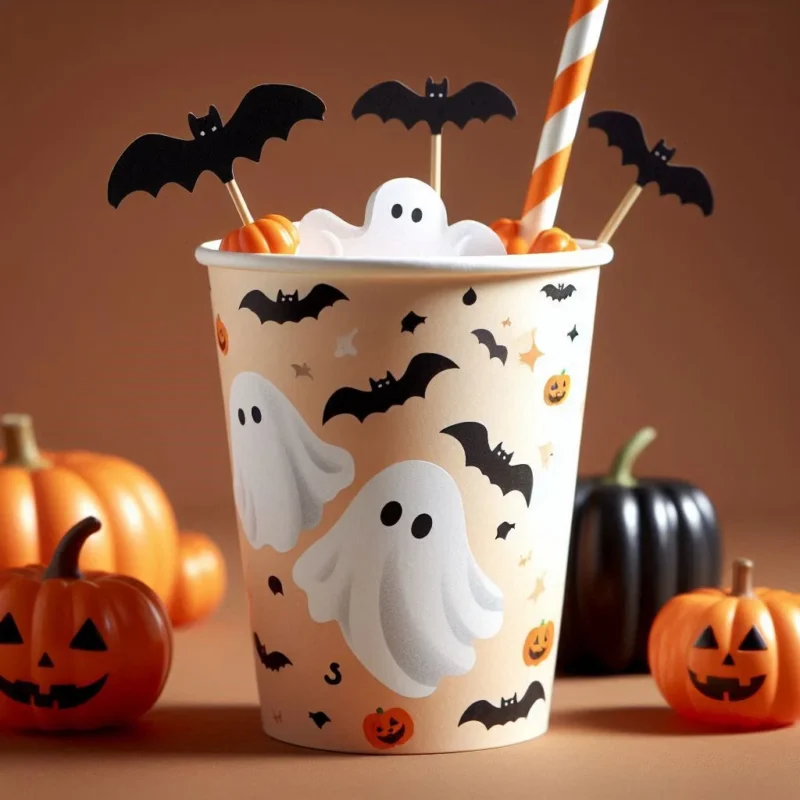 cốc ly giấy halloween