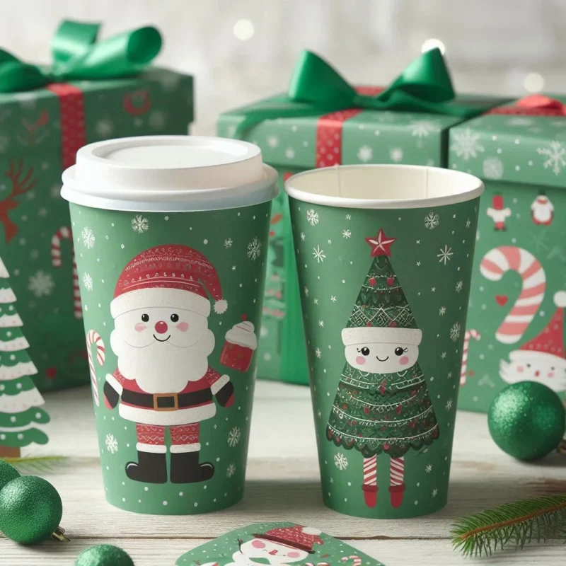 Ly giấy giáng sinh / ly giấy noel