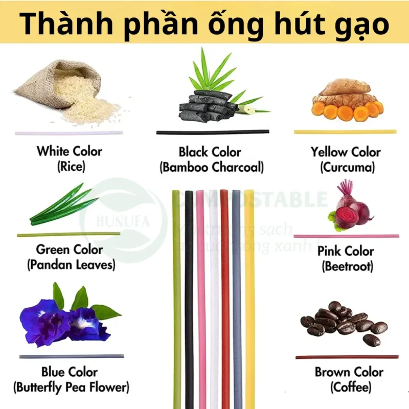 Ống hút gạo có ăn được không?