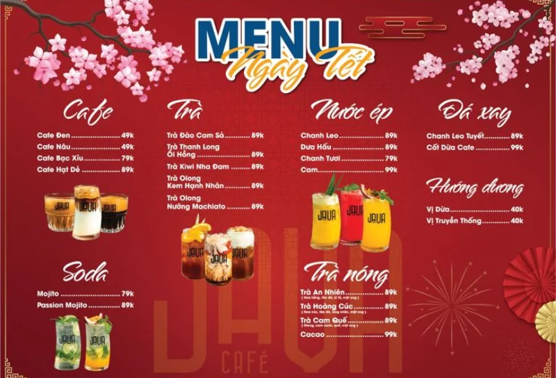 Menu Cafe Tết nổi bật hút khách và một số lưu ý cho chủ quán 