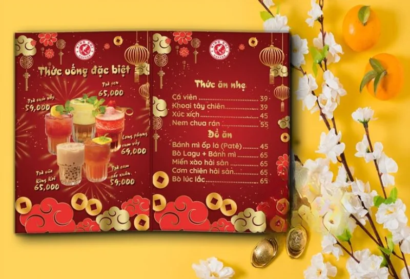 Menu Cafe Tết nổi bật hút khách và một số lưu ý cho chủ quán