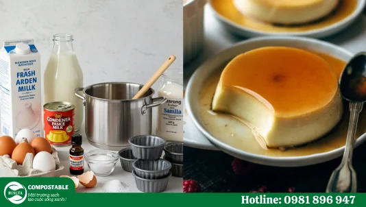 Cách làm bánh flan bằng sữa đặc và sữa tươi thơm ngon, không bị rỗ