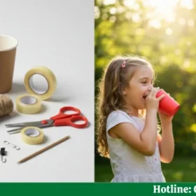 Cách làm điện thoại bằng cốc giấy đơn giản, sáng tạo cho bé