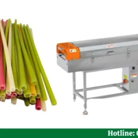 Dây chuyền sản xuất ống hút gạo tự động, ăn được, hiện đại, giá rẻ