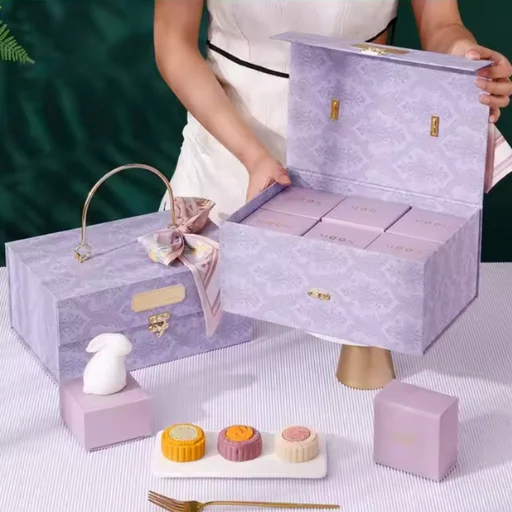 Hộp đựng bánh trung thu và phụ kiện làm quà đẹp, giá rẻ, đủ loại