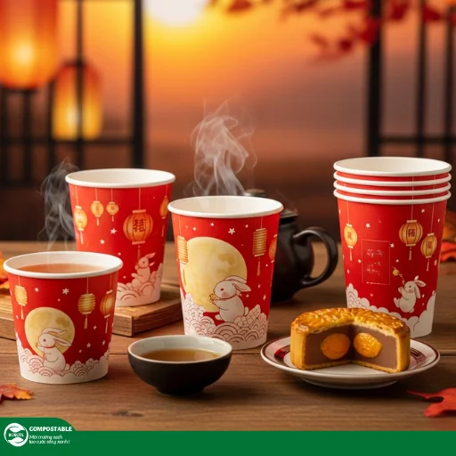 Mẫu ly giấy màu đỏ thu hút, bắt mắt cho mọi dịp lễ