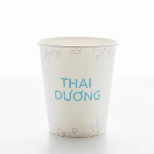 Mẫu ly giấy Thái Dương dùng một lần đẹp, rẻ, in ấn đẹp