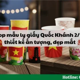 Top mẫu ly giấy Quốc Khánh 2/9 thiết kế ấn tượng, đẹp mắt