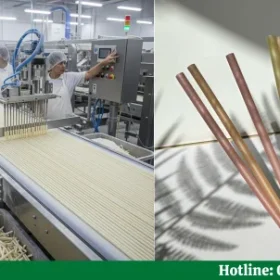 Quy trình sản xuất ống hút gạo tự động, bảo vệ môi trường, chi tiết