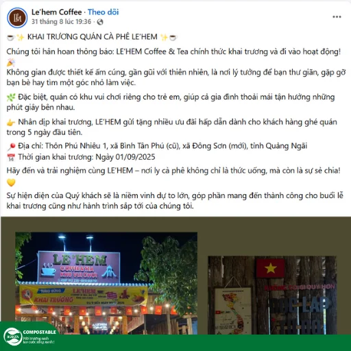 5 Mẫu bài viết khai trương quán cà phê facebook, website nổi bật, hút khách