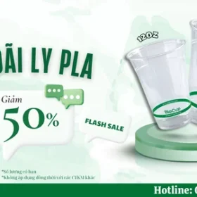 Hunufa Compostable giảm 50% giá niêm yết cho ly PLA 12oz, 16oz