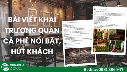 5 Mẫu bài viết khai trương quán cà phê facebook, website nổi bật, hút khách