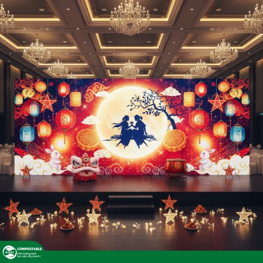 30+ cách trang trí backdrop Trung Thu đẹp, ấn tượng nhất 2025