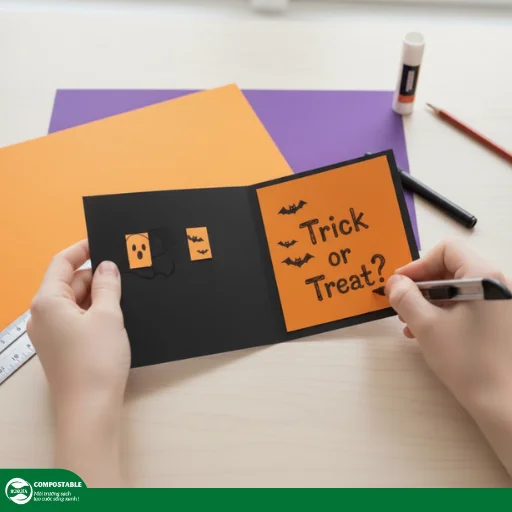 Hướng dẫn cách làm thiệp Halloween độc đáo, ma quái cực thú vị - Hunufa Compostable