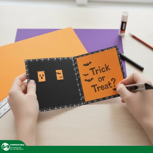 Hướng dẫn cách làm thiệp Halloween độc đáo, ma quái cực thú vị - Hunufa Compostable