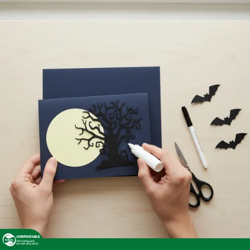 Hướng dẫn cách làm thiệp Halloween độc đáo, ma quái cực thú vị - Hunufa Compostable
