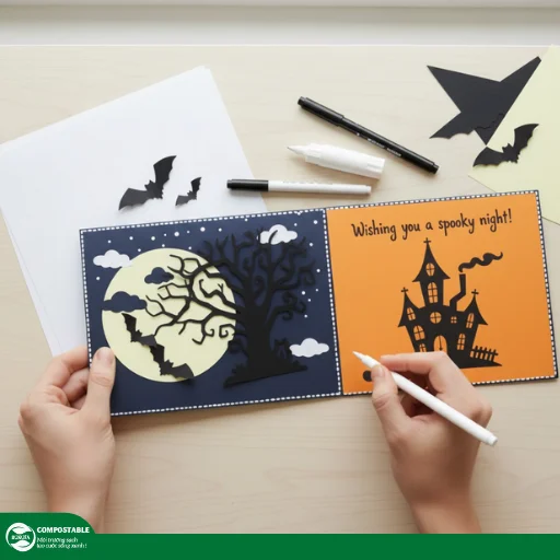 Hướng dẫn cách làm thiệp Halloween độc đáo, ma quái cực thú vị - Hunufa Compostable