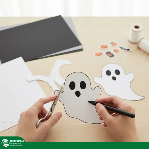 Hướng dẫn cách làm thiệp Halloween độc đáo, ma quái cực thú vị - Hunufa Compostable