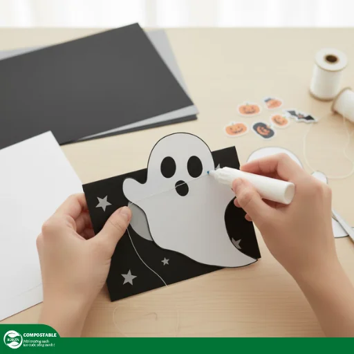 Hướng dẫn cách làm thiệp Halloween độc đáo, ma quái cực thú vị - Hunufa Compostable