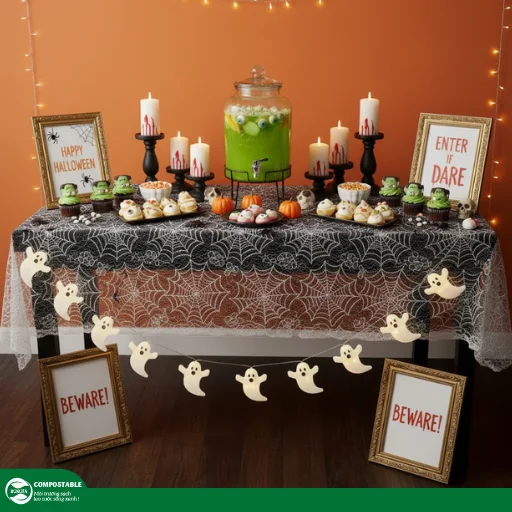 10+ cách trang trí bàn tiệc Halloween ma quái, ấn tượng 2025