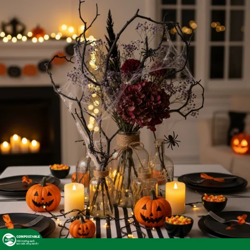10+ cách trang trí bàn tiệc Halloween ma quái, ấn tượng 2025