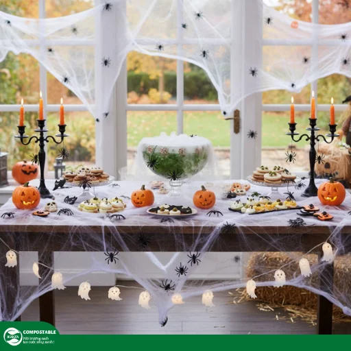 10+ cách trang trí bàn tiệc Halloween ma quái, ấn tượng 2025