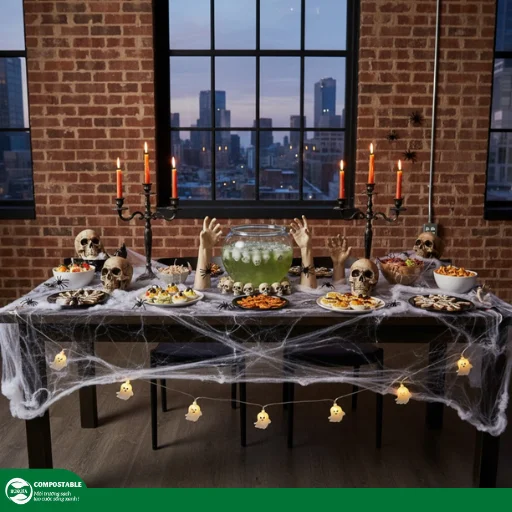 10+ cách trang trí bàn tiệc Halloween ma quái, ấn tượng 2025