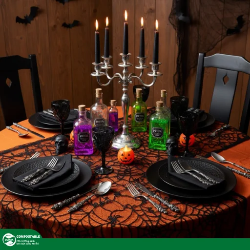 10+ cách trang trí bàn tiệc Halloween ma quái, ấn tượng 2025