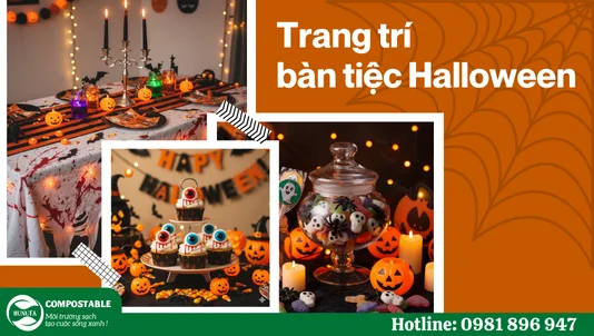 10+ cách trang trí bàn tiệc Halloween ma quái, ấn tượng 2025