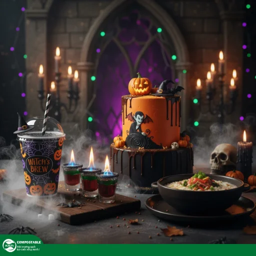 Ý tưởng menu Halloween sáng tạo, độc đáo cho quán F&B - Hunufa Compostable