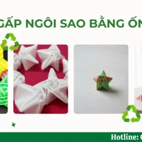 Hướng dẫn cách gấp sao bằng ống hút đơn giản, cực xinh, tiết kiệm, dễ làm