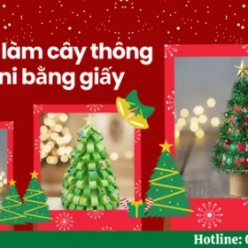4 Cách làm cây thông mini bằng giấy siêu đơn giản, đẹp nhất cho mùa Noel