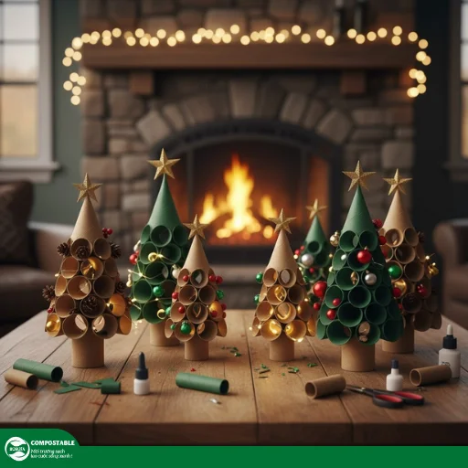 Cách làm cây thông Noel bằng lõi giấy vệ sinh đơn giản, độc đáo, thân thiện với môi trường