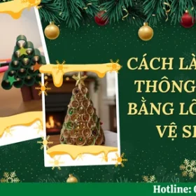 Cách làm cây thông Noel bằng lõi giấy vệ sinh đơn giản, độc đáo, thân thiện với môi trường