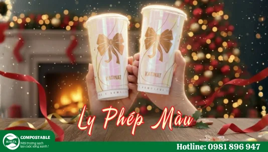 Ly Phép Màu Katinat - Đón Giáng Sinh 2025 với ly giấy phiên bản giới hạn - Hunufa Compostable
