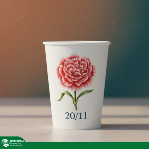 Các mẫu ly giấy tri ân 20/11 đẹp, ý nghĩa nhất tại Hunufa Compostable