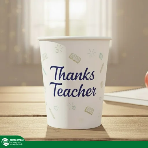 Các mẫu ly giấy tri ân 20/11 đẹp, ý nghĩa nhất tại Hunufa Compostable