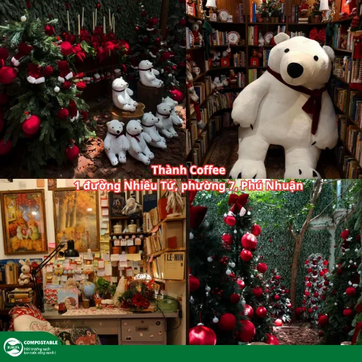 6 quán cafe trang trí Noel Sài Gòn check-in đẹp nhất 2025 - Hunufa Compostable