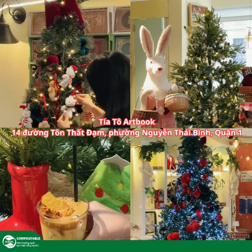 6 quán cafe trang trí Noel Sài Gòn check-in đẹp nhất 2025 - Hunufa Compostable