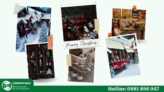 6 quán cafe trang trí Noel Sài Gòn check-in đẹp nhất 2025 - Hunufa Compostable