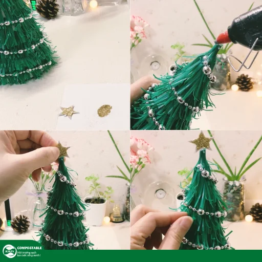 Cách làm cây thông Noel bằng ống hút độc đáo, cực dễ làm