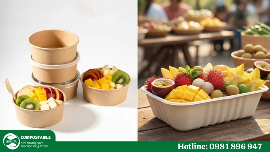 Hộp đựng trái cây gọt sẵn chất lượng, vệ sinh, giá tốt