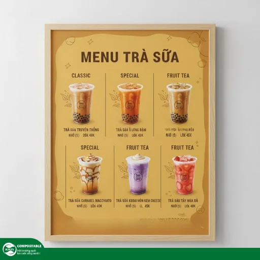 10+ Mẫu thiết kế menu quán trà sữa đẹp, hiện đại, dễ gây ấn tượng