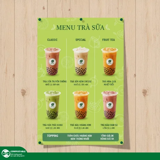 10+ Mẫu thiết kế menu quán trà sữa đẹp, hiện đại, dễ gây ấn tượng