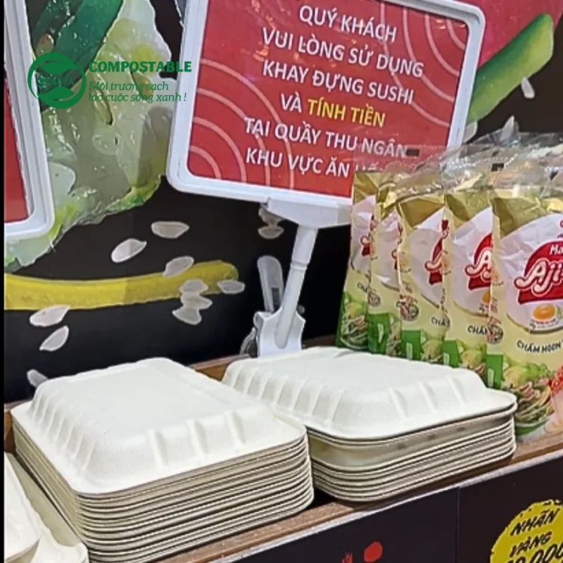 Siêu thị GO! sử dụng khay bã mía – Xu hướng tiêu dùng xanh đang lên ngôi