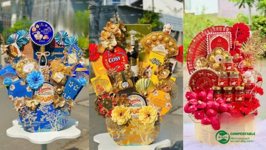 10+ Ý tưởng trang trí bánh kẹo bàn thờ ngày Tết đẹp, sang trọng